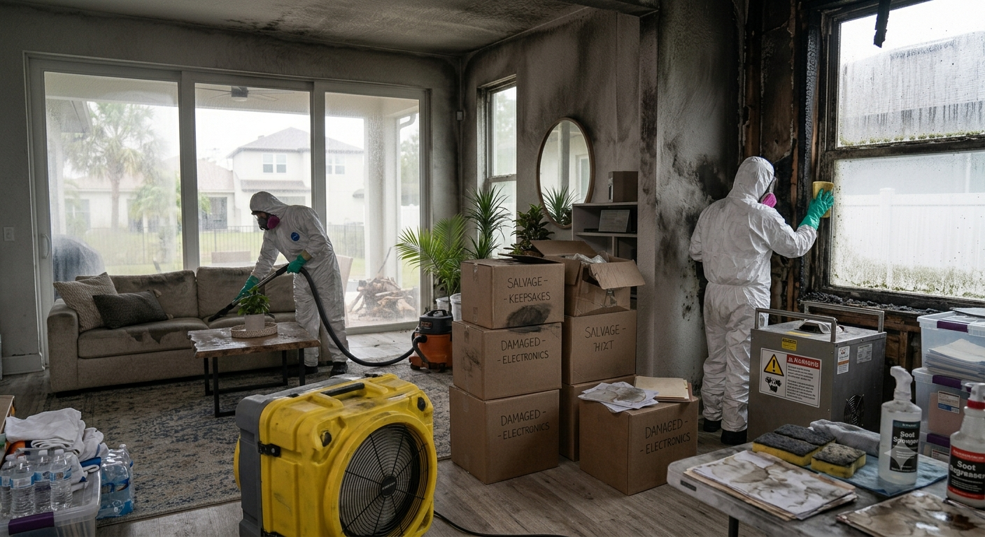 Smoke Damage Cleanup After a House Fire