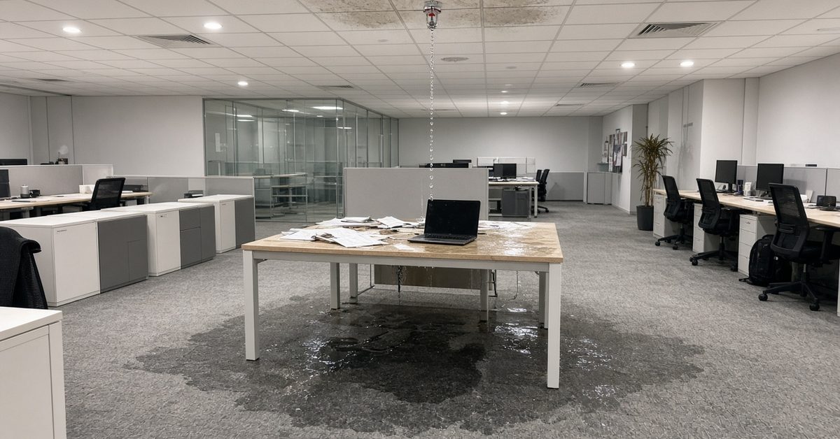 Fire Sprinkler Discharges in Commercial Buildings